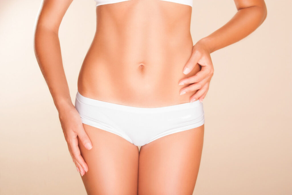 Smooth tight area post-CoolSculpting, displaying potential results